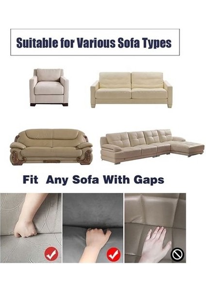 Esnek Yıkanabilir Pamuklu 3+3+1+1 Jakarlı Koltuk Örtüsü Takımı Koltuk Kılıfı Pudra modelleri