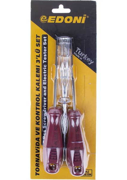 Edoni Tornavida-Kontrol Kalemi Seti 3 Lü TKS003 5411