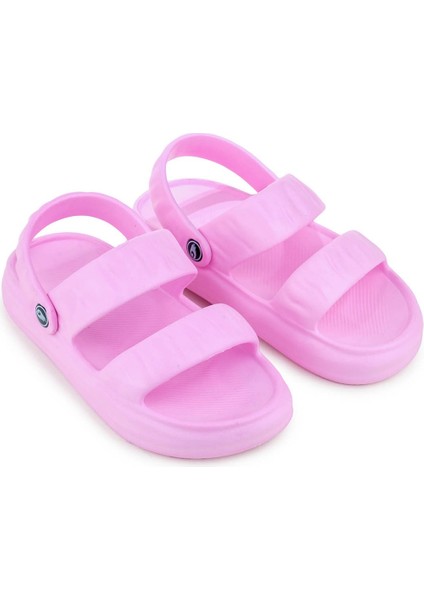 Pembe Yazlık Islak Zemine Uygun Kadın Sandalet Terlik