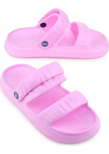 Pembe Yazlık Islak Zemine Uygun Kadın Sandalet Terlik