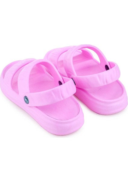 Pembe Yazlık Islak Zemine Uygun Kadın Sandalet Terlik