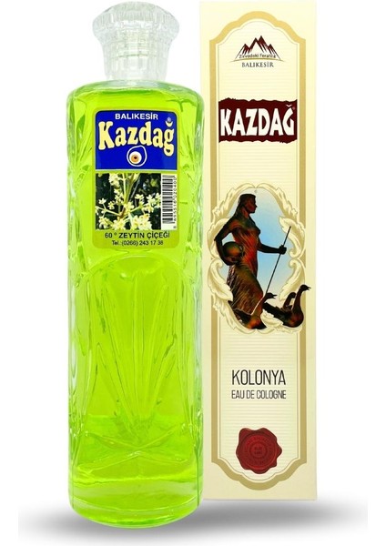 Zeytin Çiçeği Kolonyası - Büyük Kesme Cam