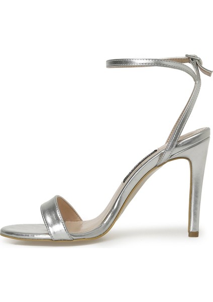 Etahe 2 3fx Gümüş Kadın Topuklu Sandalet modelleri