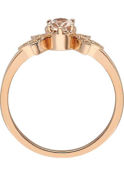 Pırlanta ve Morganite Taşlı Marbella Yüzük 0417R0316 modelleri