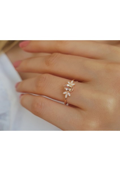 Pırlanta ve Morganite Taşlı Marbella Yüzük 0417R0316 indirimleri