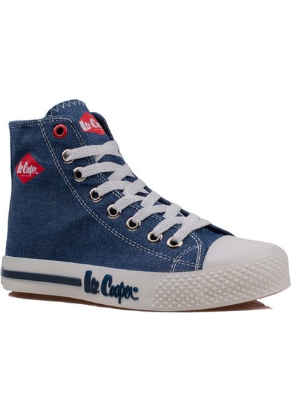 Lee Cooper Lacivert Uzun Boğaz Kot Erkek Sneaker