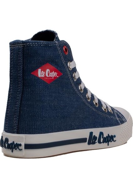 Lee Cooper Lacivert Uzun Boğaz Kot Erkek Sneaker