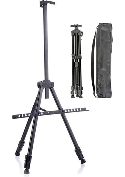 Akrilik Boya Seti 12'li 3 Ayaklı Şövale Metal Şövale Seti 35X50 Tuval Seti Metal Spatül