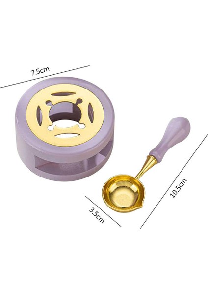 Davetiye Mum Mühürü Uygulama Seti Lavanta Renk 310 Botanik Desen modelleri