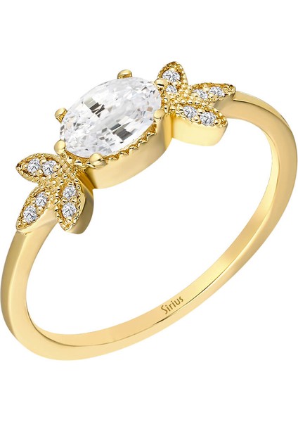 Pırlanta ve Beyaz Topaz Taşlı Sitrus Yüzük 0417R0312 modelleri