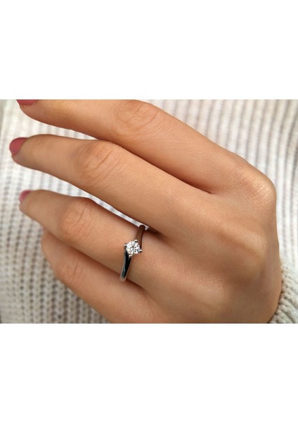 F Renk 0,17 Karat Pırlanta Tektaş Yüzük 0417R0310 fırsatları