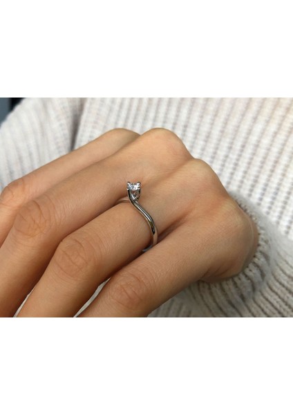 F Renk 0,17 Karat Pırlanta Tektaş Yüzük 0417R0310 indirimleri