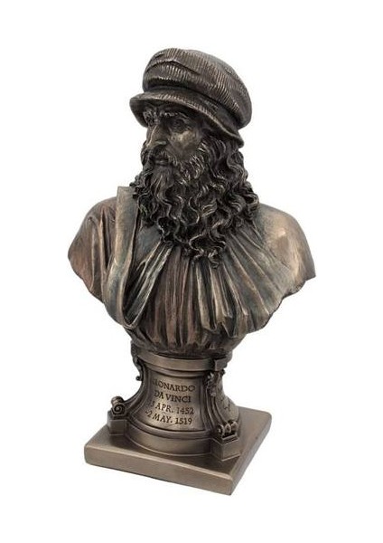 Collection Leonardo Da Vinci Büst Figür 23CM