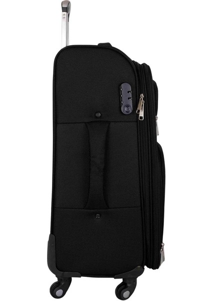 Ultra Hafif Körüklü Kumaş 3 Lü Valiz Seti Siyah fiyatları