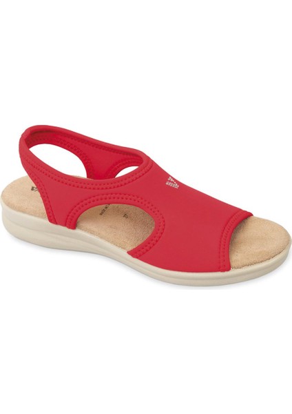 Kadın Sandalet 25322 Valleverde Elastico Sandalo Rosso
