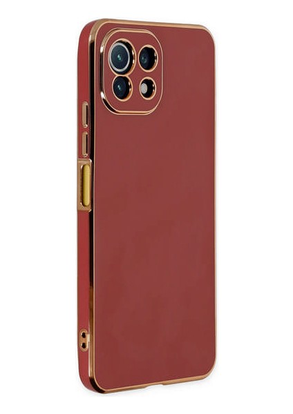 Xiaomi Mi 11 Lite Kılıf Volet Silikon - Kırmızı 300099