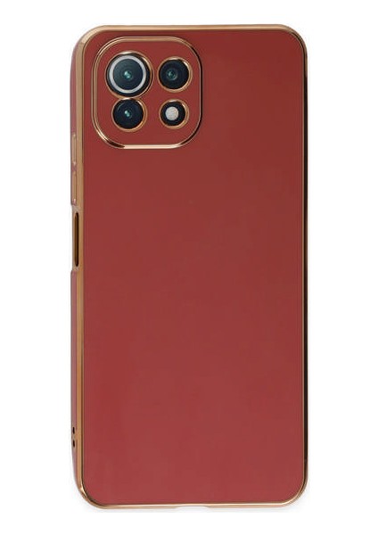 Xiaomi Mi 11 Lite Kılıf Volet Silikon - Kırmızı 300099