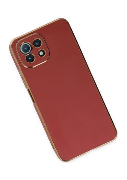 Xiaomi Mi 11 Lite Kılıf Volet Silikon - Kırmızı 300099