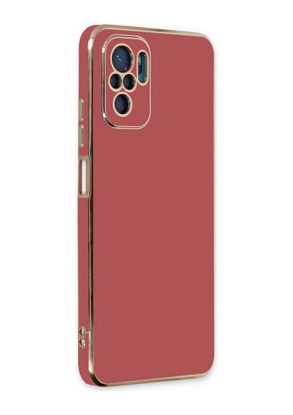 Xiaomi Redmi Note 10 Kılıf Volet Silikon - Kırmızı 300099