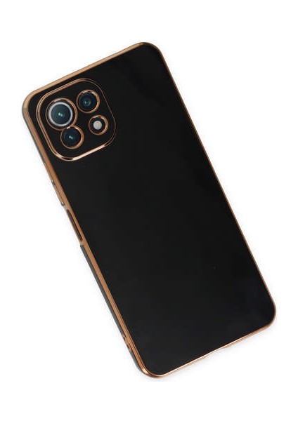 Xiaomi Mi 11 Lite Kılıf Volet Silikon - Siyah 300099