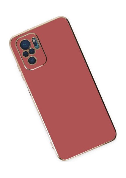 Xiaomi Redmi Note 10S Kılıf Volet Silikon - Kırmızı 300099