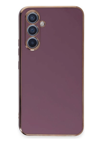 Samsung Galaxy A54 5g Kılıf Volet Silikon - Mor 300099