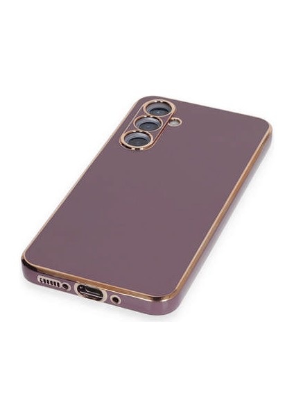 Samsung Galaxy A54 5g Kılıf Volet Silikon - Mor 300099
