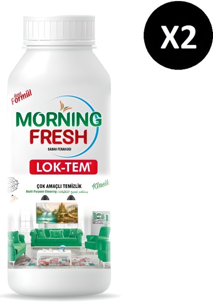 Lok-Tem Klasik Çok Amaçlı Temizleyici 1 lt x 2 Adet