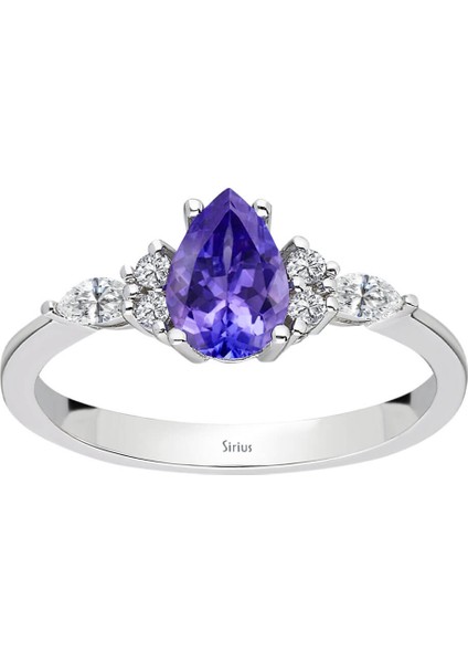 Markiz Pırlanta ve Damla Tanzanit Taşlı Modern Yüzük fiyatları