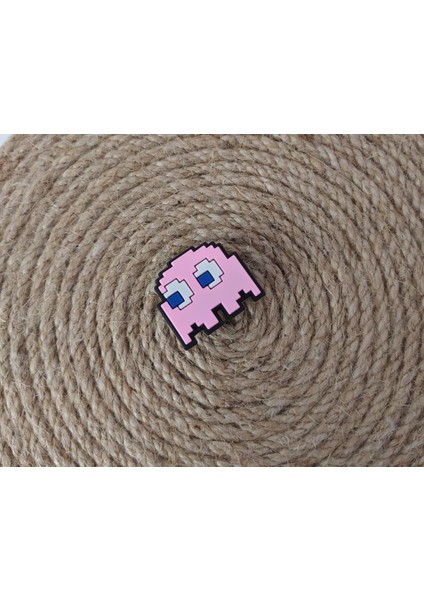 Terlik Ayakkabı Sandalet Tokası Pac Man Pinky 1 Adet Silikon Kız Erkek Aksesuar Hediye fiyatları