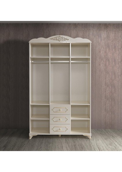 Sultan 3 Kapılı 3 Çekmeceli Gardırop Elbise Dolabı 135X50X225 fiyatları