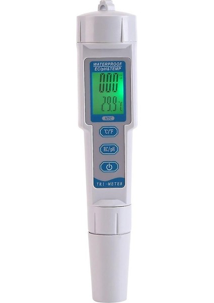 Ph ec temp Metre Profesyonel 3'ü 1 Arada Taşınabilir Yüksek Hassasiyetli Elde Tutulan Ph Metre Kalem Test Su Kalitesi Test Cihazı Ölçer