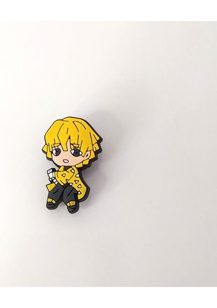 Terlik Ayakkabı Sandalet Tokası Zenitsu Agatsuma 1 Adet Silikon Kız Erkek Aksesuar Hediye modelleri