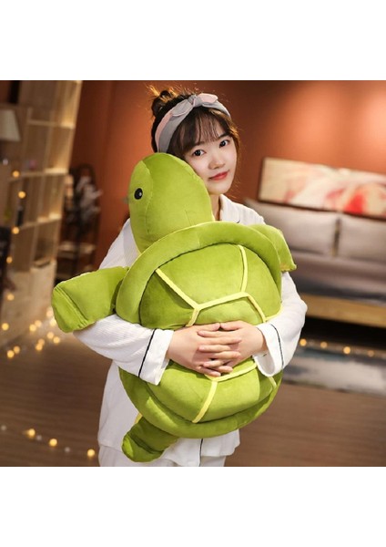 Ithal Kumaş Caretta Caretta Deniz Kaplumbağası Peluş Oyuncak Minder Yastık Uyku Arkadaşı Jumbo Boy