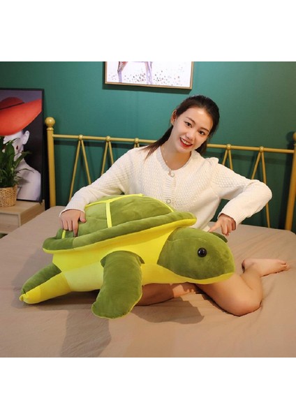 Ithal Kumaş Caretta Caretta Deniz Kaplumbağası Peluş Oyuncak Minder Yastık Uyku Arkadaşı Jumbo Boy modelleri