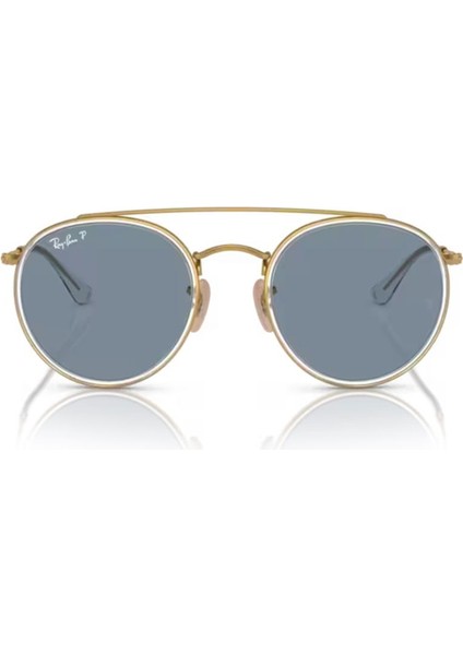 RB 3647N 00102 51 Polarize Unisex Gold Metal Yuvarlak Güneş Gözlüğü