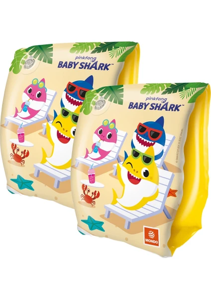 Lisanslı Baby Shark 2-6 Yaş 15X23CM Çocuk Bebek Yüzme Kolluk - 16933