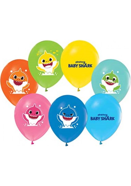 Baby Shark Baskılı Balon
