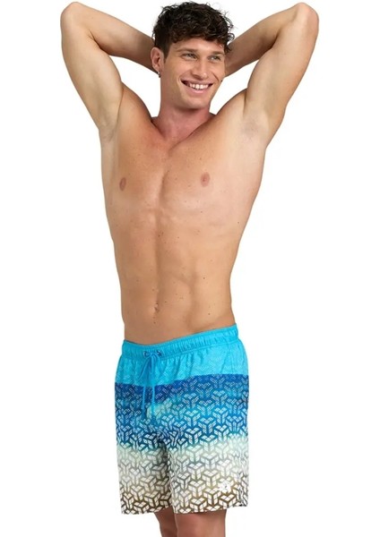 Beach Boxer Placed Men's Swimsuit Erkek Yüzücü Mayosu