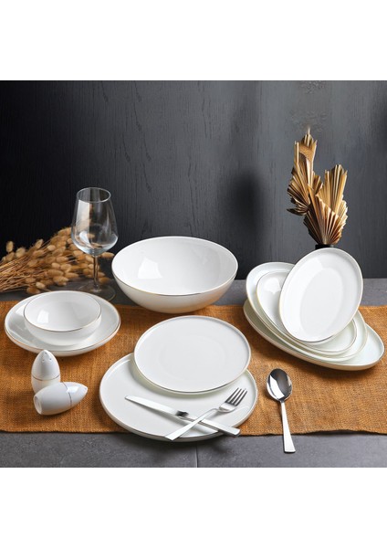 55 Parça Gold Yemek Takımı