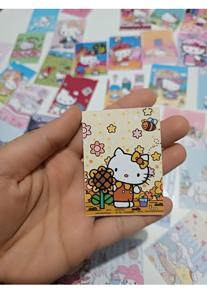 EyER Shoping Sanrio Hello Kitty Çek Kopart Sticker Kitabı 45 Adet Büyük