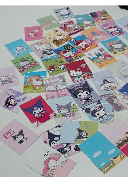 EyER Shoping Sanrio Hello Kitty Çek Kopart Sticker Kitabı 45 Adet Büyük