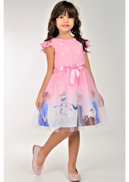 Elsa Karlar Kraliçesi Kız Çocuk Parti Elbisesi fiyatları
