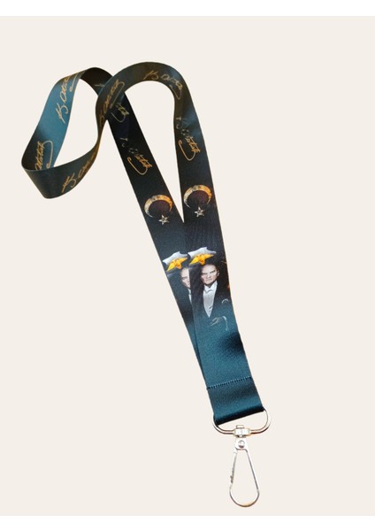 Ciccibiccishop Atatürk Vintage 25 Mm(Geniş) Boyun Askı Ipi