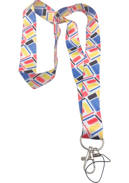 Ciccibiccishop Renkli Tasarım 25 Mm(Geniş) Boyun Askı Ipi