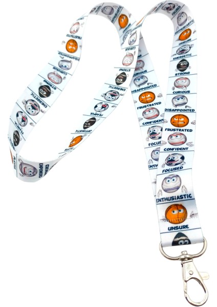 Ciccibiccishop Spor Branş Toplar 25 Mm(Geniş) Boyun Askı Ipi