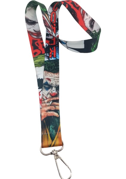 Ciccibiccishop Joker Ayna Silüet 25 Mm(Geniş) Boyun Askı Ipi