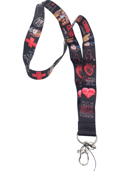 Ciccibiccishop Grey's Anatomi 25 Mm(Geniş) Boyun Askı Ipi