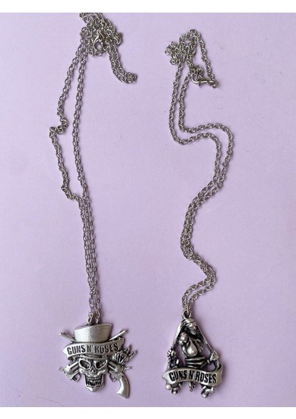 Guns'n Roses Kolye Rock 2li Bff Best Friends Zincir Kolye PYTKZNBFKL11