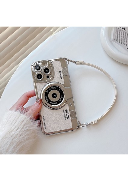 Apple Iphone 14 Pro 3D Kamera Motifli Askılı Photo (Foto) Lüx Kılıf